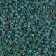 Miyuki Delica Perlen 11/0 - Matte transparent dark emerald ab DB-859